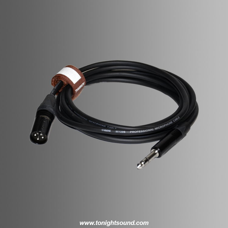 location cable xlr male jack trs