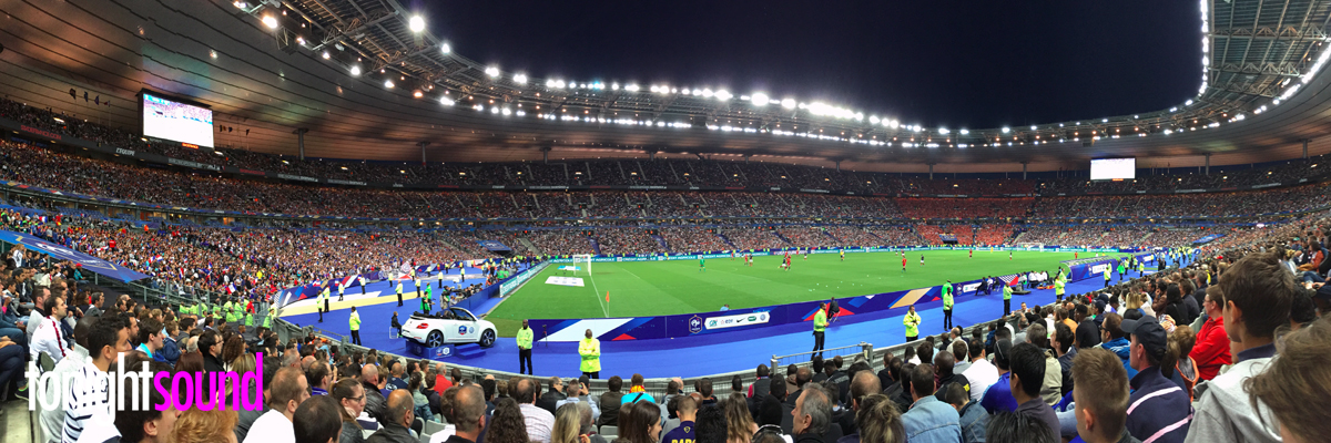 Praticable caméra au Stade de France pour le match France Belgique 7 juin 2015