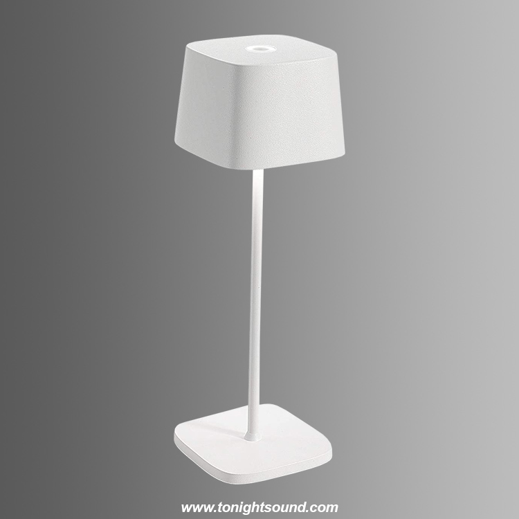 Lampe de table LED blanc sur batterie